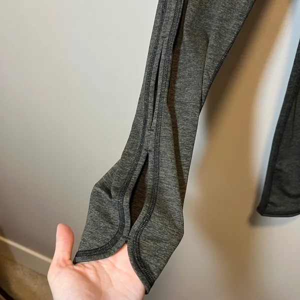 Free People Movement Leggings Olive Green Heathered Cutout Ankle Women's Medium - Image 5