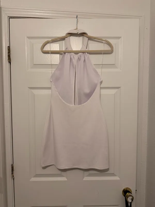 White Mini Dress Size M - Image 2
