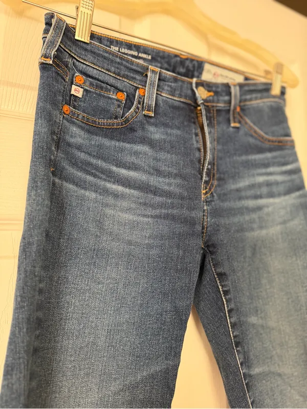 Ag Adriano Goldschmied Indigo Super Skinny Ankle Jeans - Image 3