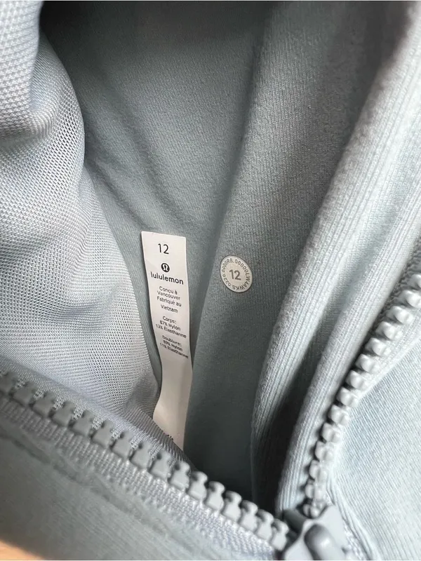 Lululemon Define Jacket in Hazy Jade Full Zip Size 12 Light Blue Green Active - Image 6