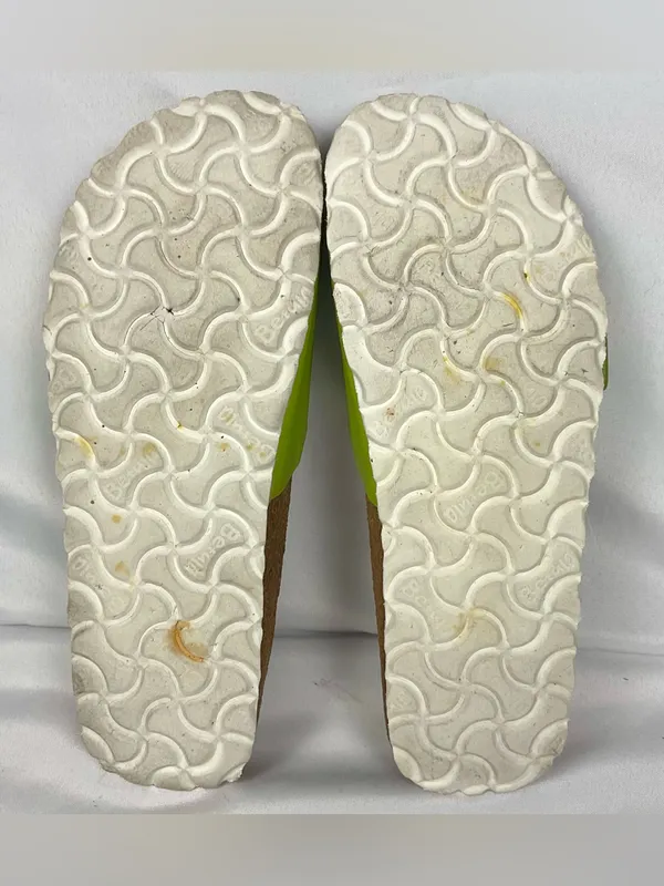 Betula by Birkenstock Catalina Lime Green Single Buckle Slide Sandals Sz 10 - Image 6