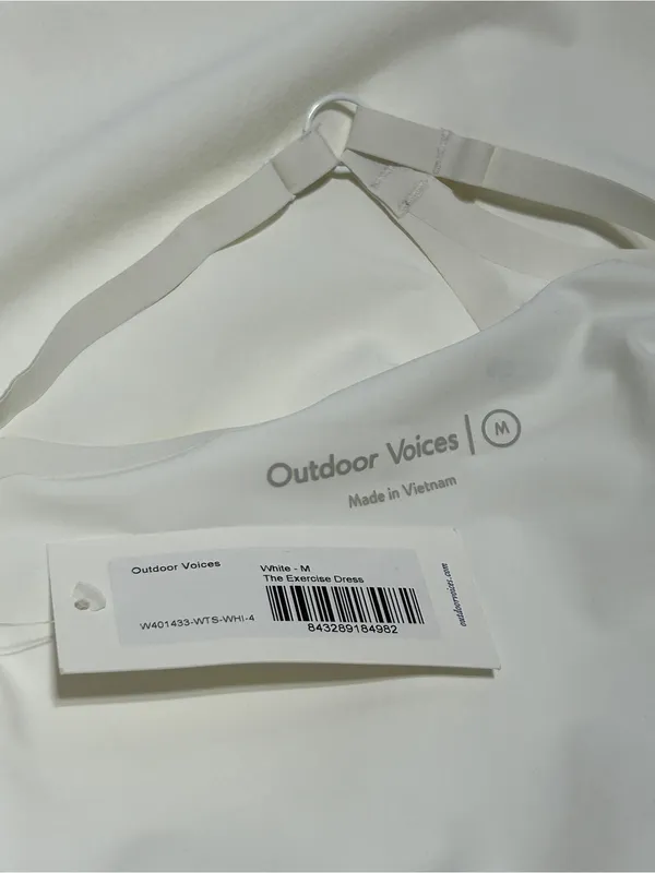 NEW Outdoor Voices White Exercise Dress Women’s Size MEDIUM NWT - Image 6