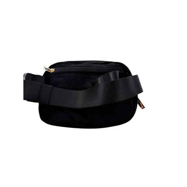NEW Wantable Brushed Velvet Belt Bag Black - Image 4