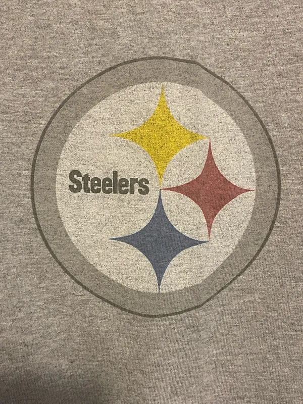 Reebok Pittsburgh Steelers Shirt Men Large Gray Short Sleeve Crew Neck NFL L - Image 6