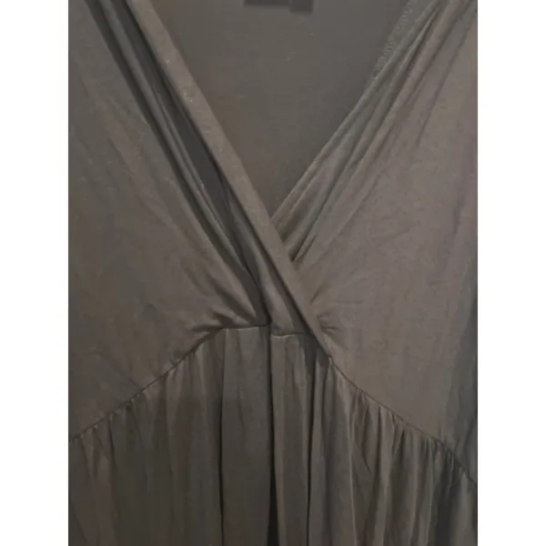 Ulla Popken‎ Black A-Line Surplice V-Neck 3/4 Sleeve Dress Plus Size 28/30 Curvy - Image 4