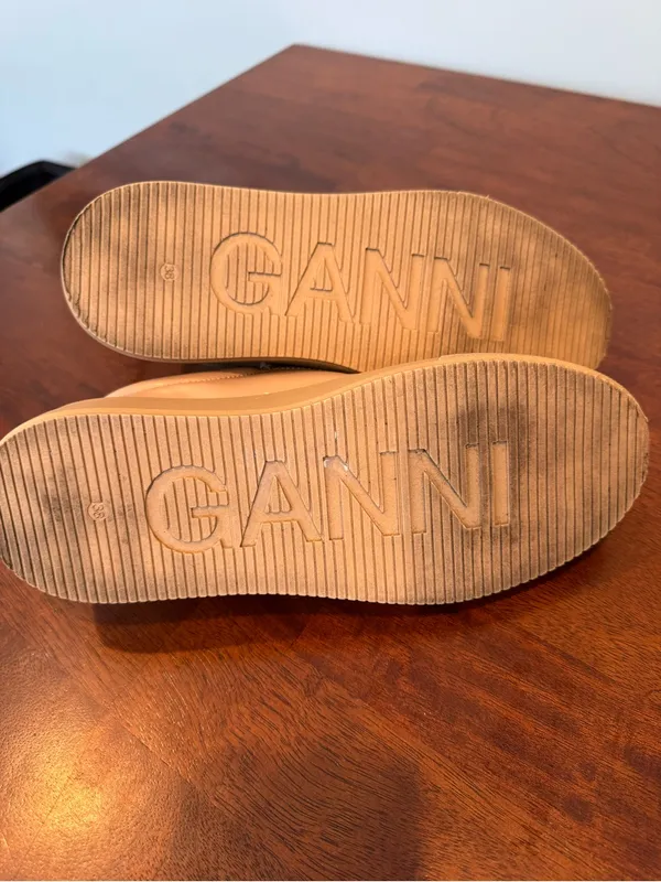 Ganni Sporty Mix Cupsole Platform Sneaker Size 7.5 - Image 6
