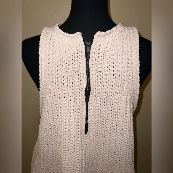 POL Chenille Chunky Knit Tunic Sleeveless Sweater Tank‎ Top small - Image 5