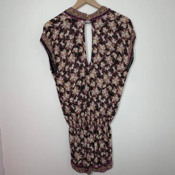 Poupette St. Barth Women's Boho Pink Fressia Amora Romper Size Small - Image 3