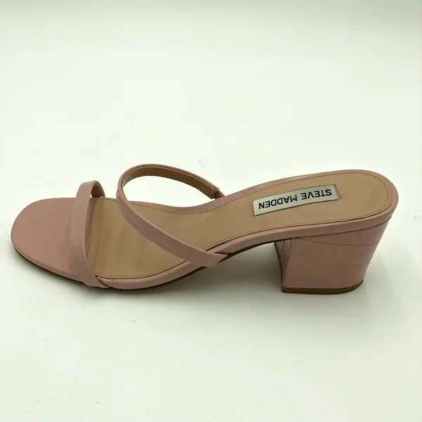 Steve Madden Pink Issy Croc Block Sandal Heel Size 10 - Image 6