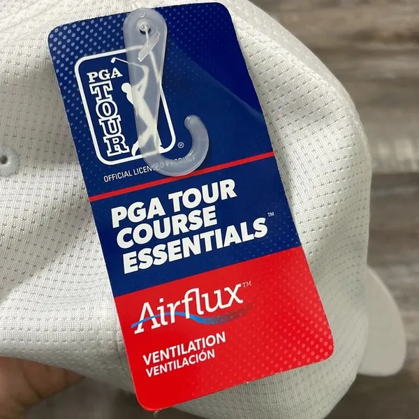 PGA Tour Course Essentials white air flux hat NEW - Image 7