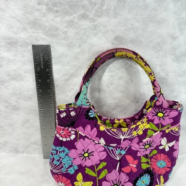 Vera‎ Bradley Purple Floral Quilted Tote Bag EUC - Image 9