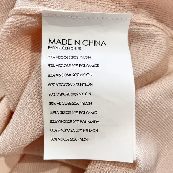 Club Monaco Ruffle Trim Cold Shoulder Long Sleeve Sweater Blush Pink Size XS - Image 13