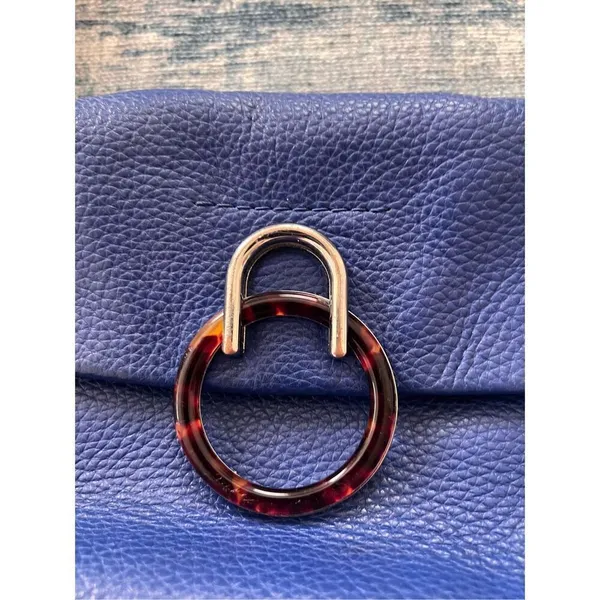 Vince Camuto Admiral Blue 100% Genuine Leather Crossbody Bag - Image 3