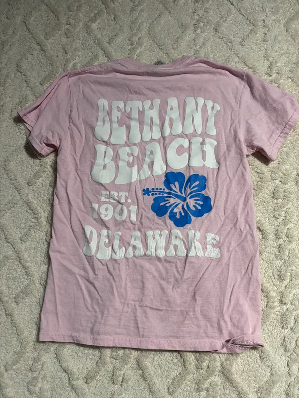 Bethany beach shirt small pink - Image 6