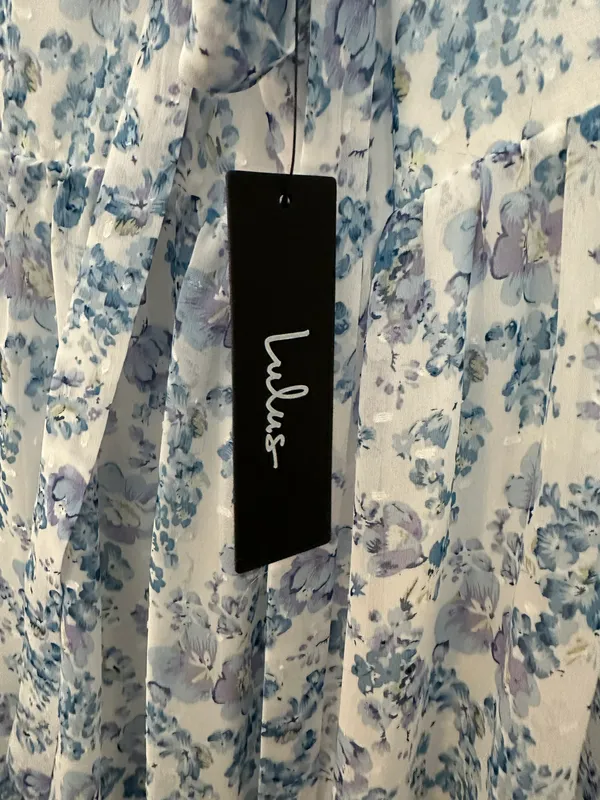 Lulus My Story White Floral Tie-Back Maxi Dress - Image 6