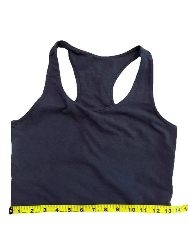 Pact Organic Cotton Racerback Crop Tank Top Brown Size S 90% Organic Cotton - Image 5