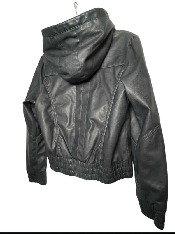 Y2K Vintage Jacket Size Large ~ Hooded with Pockets ~ Like New Condition - Image 5