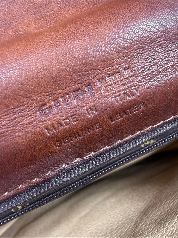 Guidi Vintage Brown Leather Crossbody Messenger Unisex Folio Work Bag - Image 8