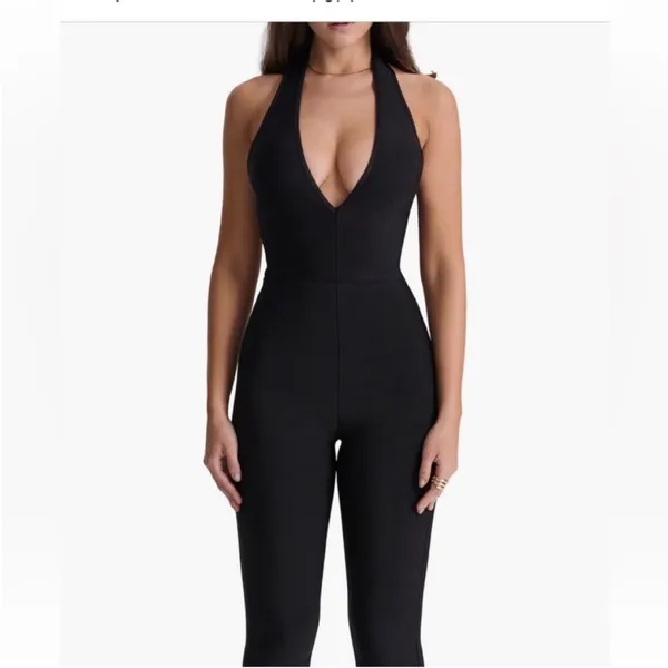 House of CB Anaise Plunge corset Jumpsuit NWOT size M bandage‎ bodycon - Image 11