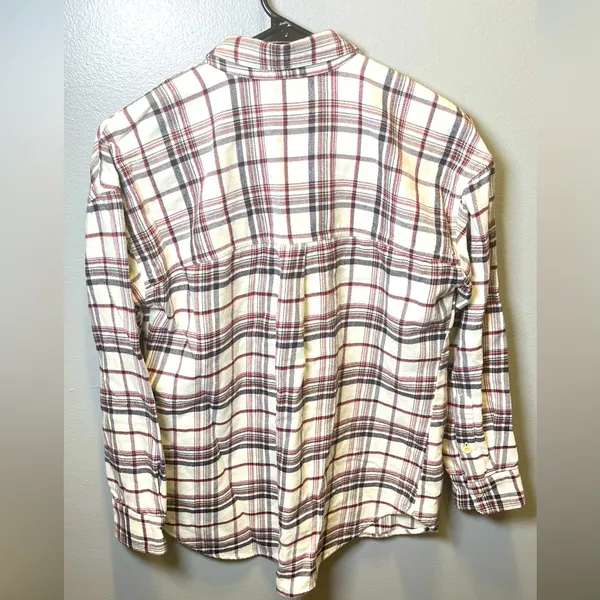 Madewell Women's Flannel Painter‎ Shirt Witthoff Plaid Size XXS - Image 4