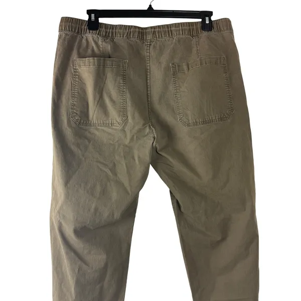 H&M Relaxed Pants Women XL Brown Mid Everyday Earthy‎ Tapered Utility Gorpcore - Image 4