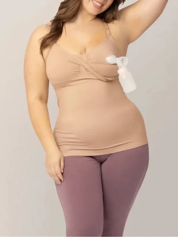 Kindred Bravely Simply Sublime® Maternity & Nursing Tank Beige Tan Nude - Image 3