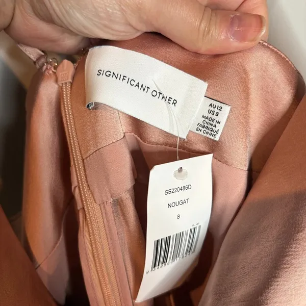 NWT Significant Other Aria Cowl Neck Maxi Dress in Nougat - Image 4