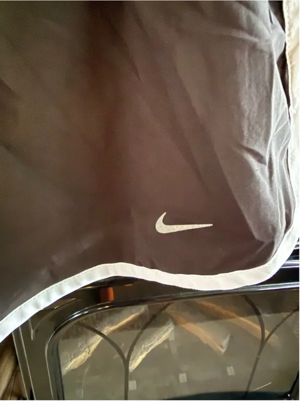 Women's Nike Dri-Fit Athletic Shorts Size M Black and White - Image 2