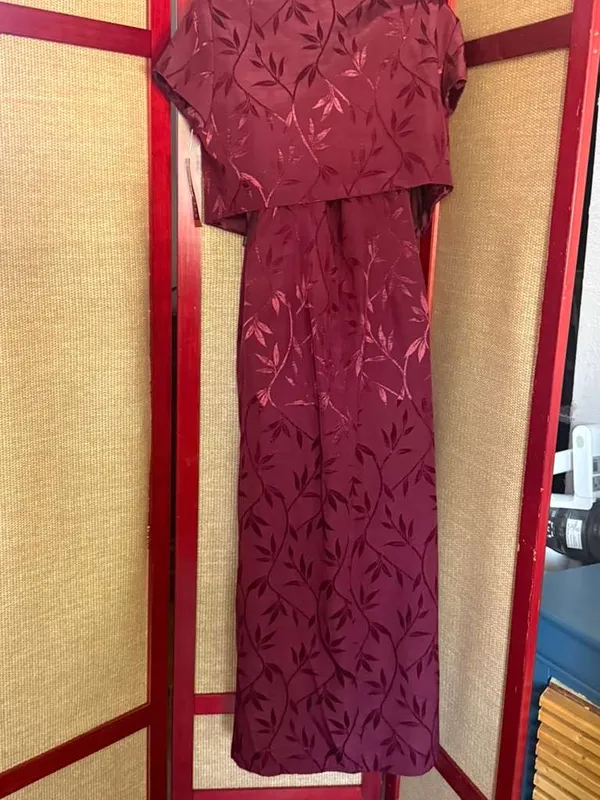 Vintage dress Purple Size 14 - Image 3