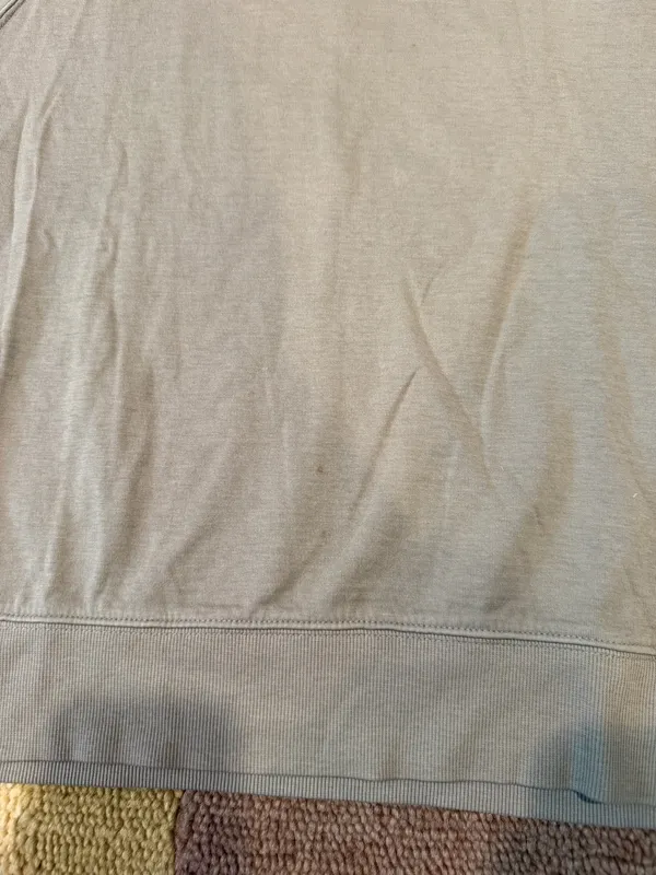 Athleta Women Sundown Sweatshirt Lightweight Light Olive Green Organic Cotton S - Image 3