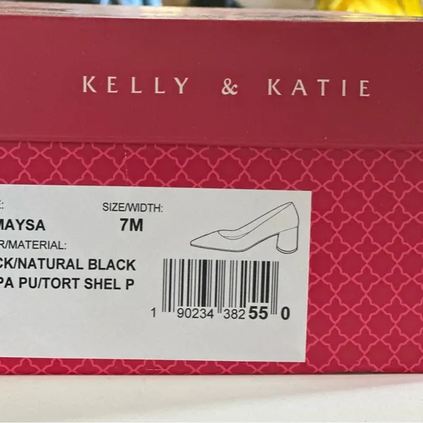 Kelly & Katie Black Heels Elegant Formal Footwear - Image 2