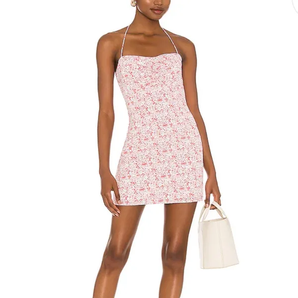 Majorelle Lexi Mini Dress in Pink Floral - Image 2