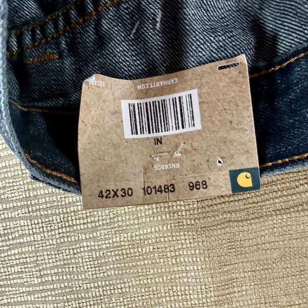 Carhartt Holter Jeans Men 42x30 Relaxed Fit Straight Leg 101483-968 NWT - Image 3