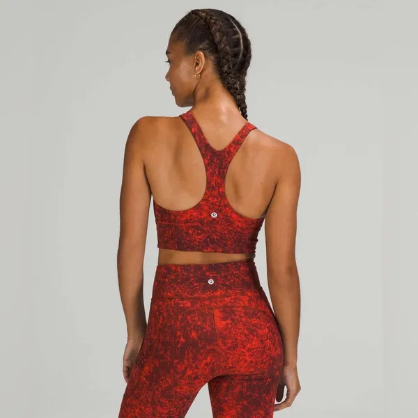 Lululemon Wunder Train Longline Bra 2‎ C/D Sun Bleached Wash Red Merlot - Image 2