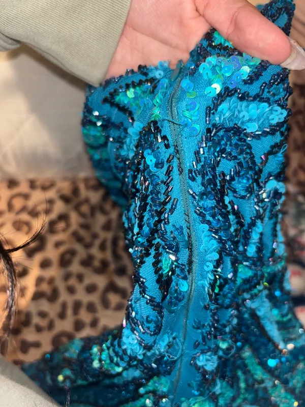 Jovani Prom Dress Blue size - Image 5