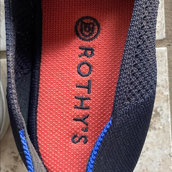 Rothy's Maritime Lattice Stitch Sneakers Navy - Image 7