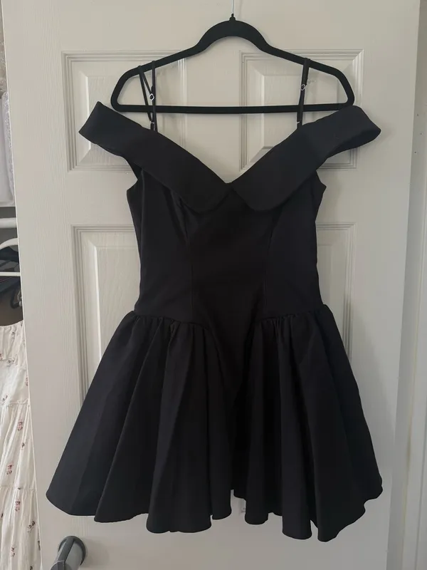House of CB Elida Black Off Shoulder Mini Dress - Image 10