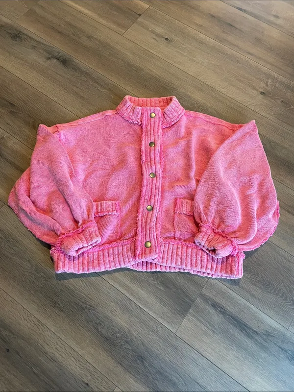 Free People Cute in This Cardi Sweater- size Large - Image 2