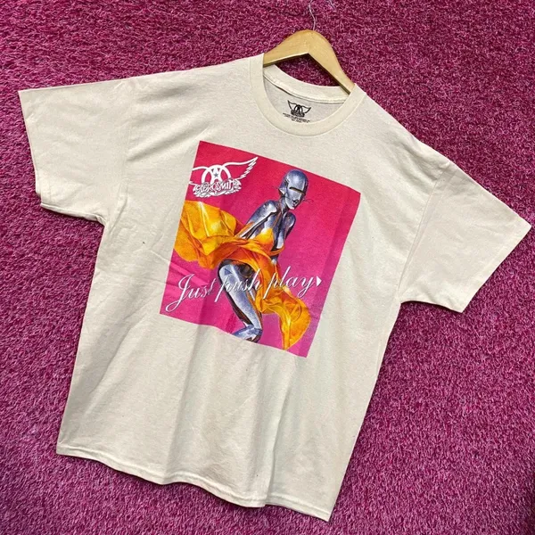 Aerosmith Just Push Play Rock Tshirt size Extra Large - Image 3