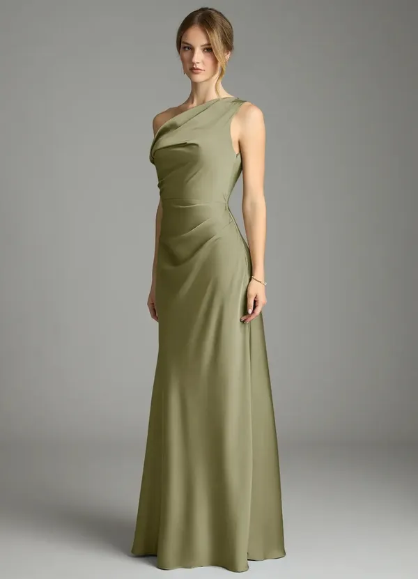 Azazie Bridesmaid Dress Pistachio - Image 2