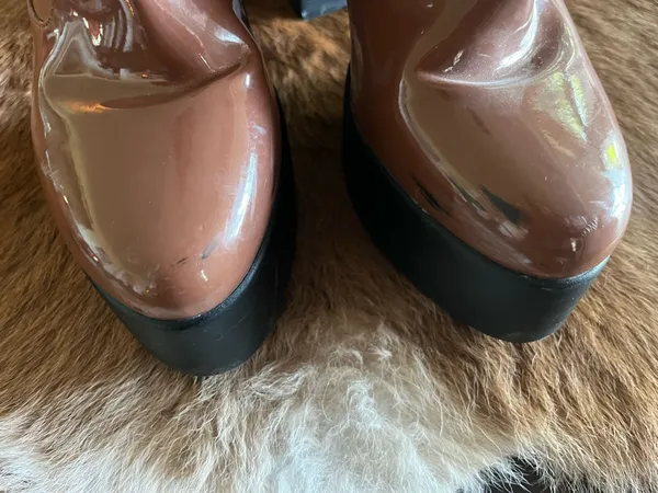Giani Bernini brown leather ankle boots - Image 2