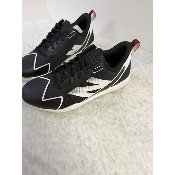 New Balance FuelCell Romero Duo Comp Womens Softball Cleats Black White SPROMBK2 - Image 2
