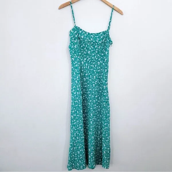 Realisation Par Silk Amelia Midi Slip Dress in Poison Ivy S - Image 8