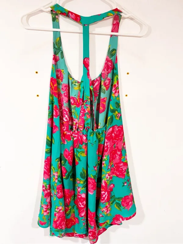 Show Me Your Mumu Floral Mini Tank‎ Dress Size Medium - Image 5
