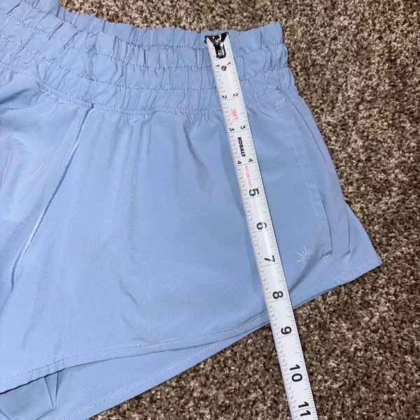 Aerie Offline Low Rise Blue Shorts XXS - Image 6
