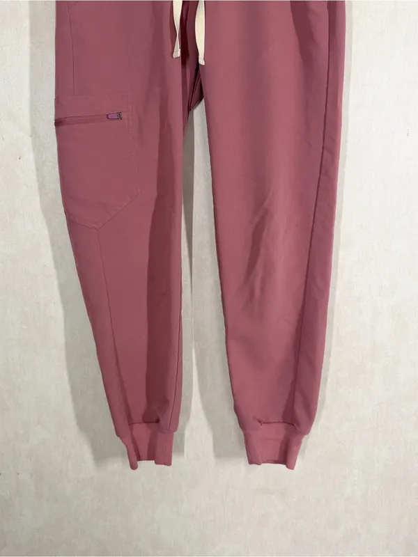 Figs Women’s Zamora Jogger Scrub Pants Pull On in Mauve Pink XSP - Image 3