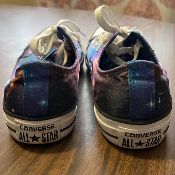 Converse Satin Galaxy Low Top Shoes Size 6 - Image 5