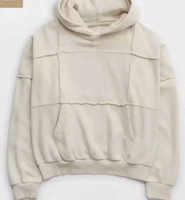 Sherpa Patchwork Hoodie - Image 3
