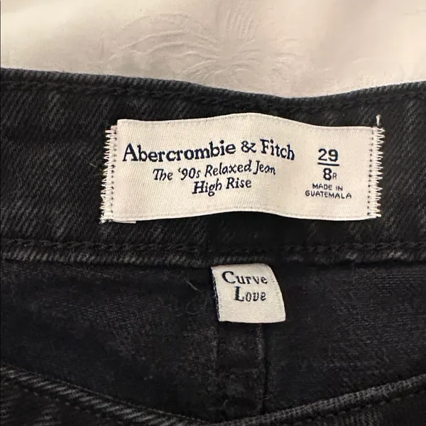 Abercrombie‎ & Fitch High Rise Black Jeans - Image 4