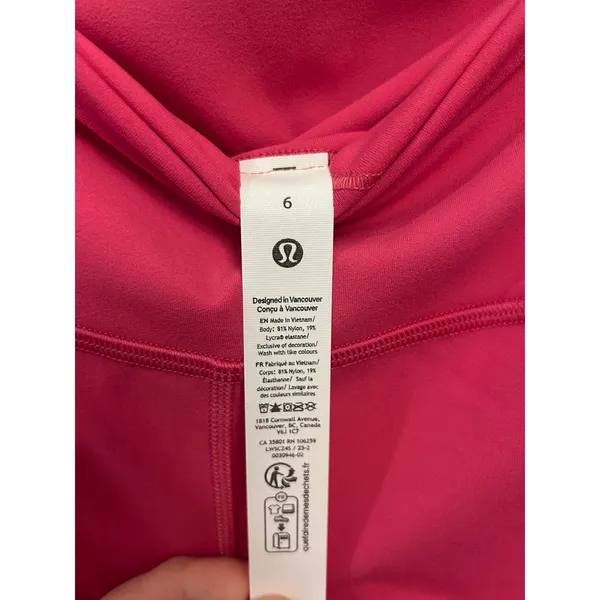 Lululemon Align HR leggings/ Tight Size 6 28” Raspberry Coulis New with tags - Image 4
